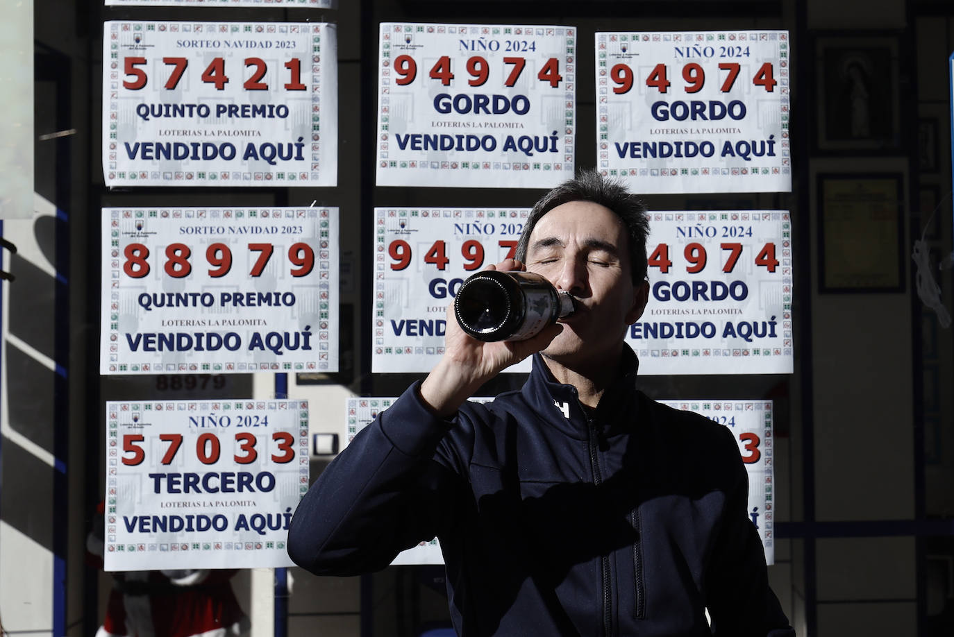 Algunos de los números premiados en la Lotería del Niño.