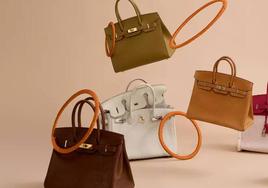 Bolsos del modelo Birkin de Hermès, uno de los más buscados del mundo.