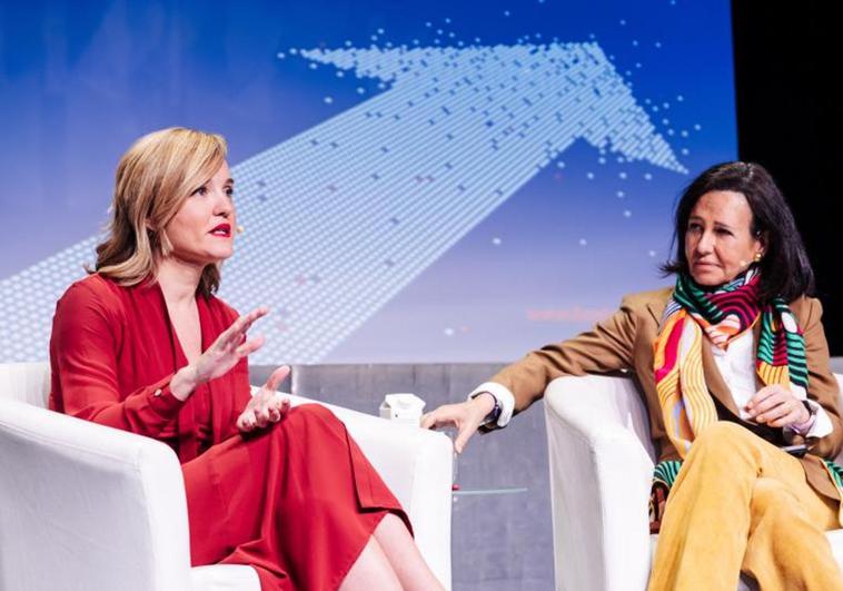 Pilar Alegría y Ana Patricia Botín.