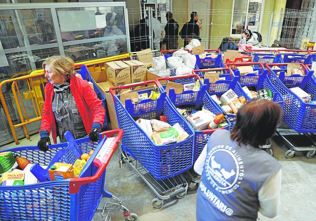 Banco de Alimentos en la Pobla de Vallbona.