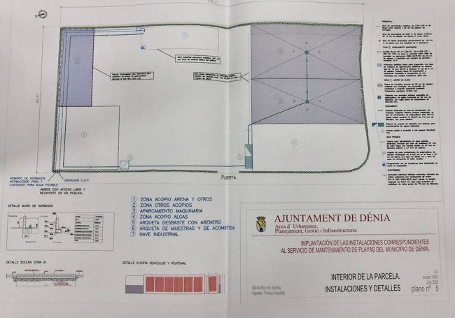 El plano de la nueva infraestructura.