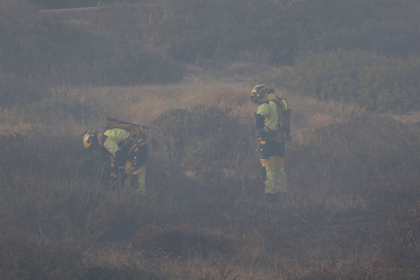 Incendio entre el Saler y Pinedo