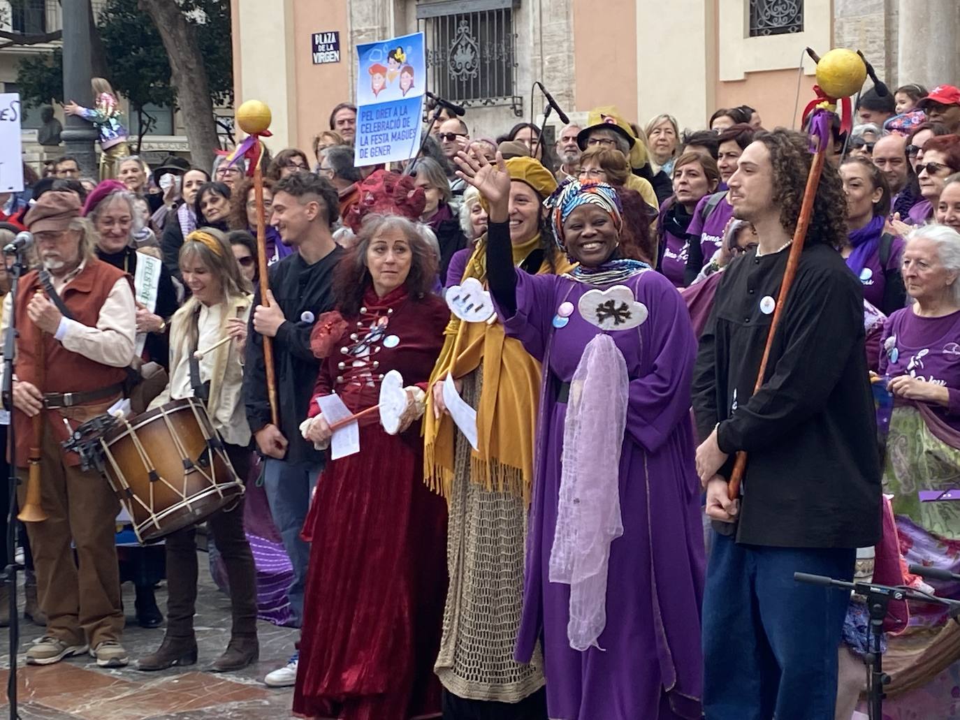 Manifestación de las Magas republicanas en Valencia