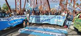 Protesta ecologista en Alzira.