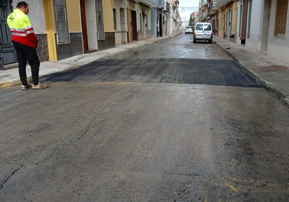 Obras con reductores de velocidad.