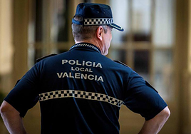 Un agente de la Policía Local de Valencia.