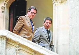 Antonio Garamendi y Carlos Mazón, tras su primera reunión oficial desde que comenzó la legislatura valenciana.