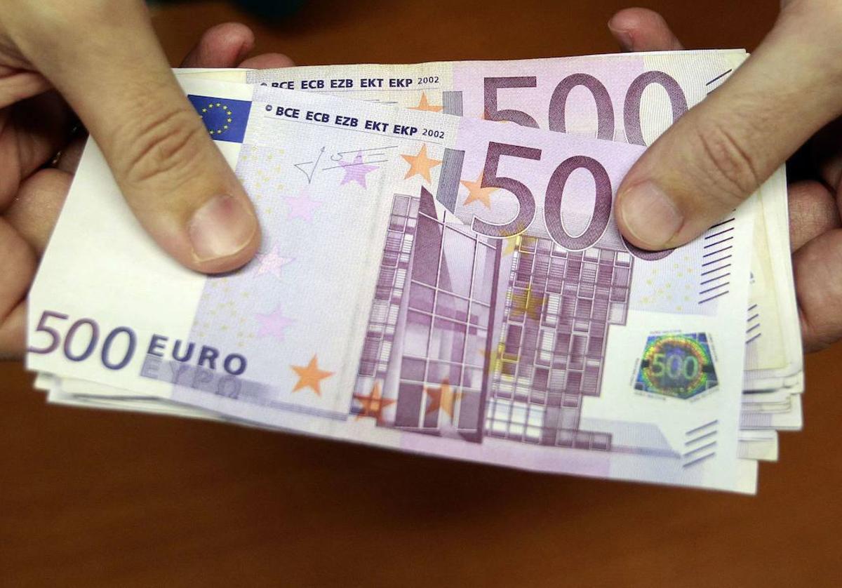 Billetes de 500 euros.