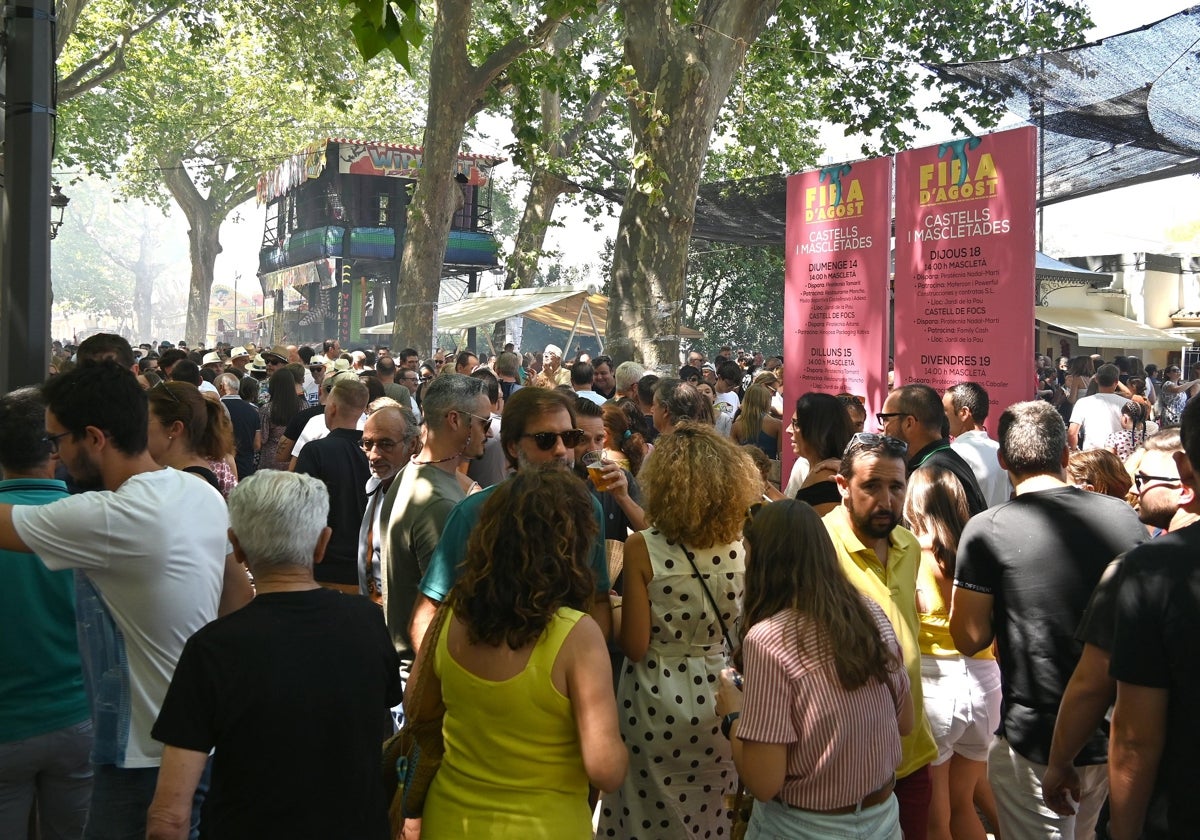 El recinto ferial de la Fira d'Agosto de Xàtiva.