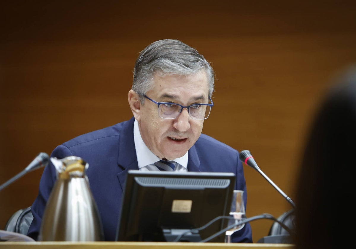 El conseller Rovira, durante una intervención en Les Corts.