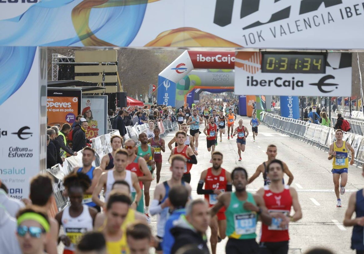 Foto de la llega de este año de la 10k.