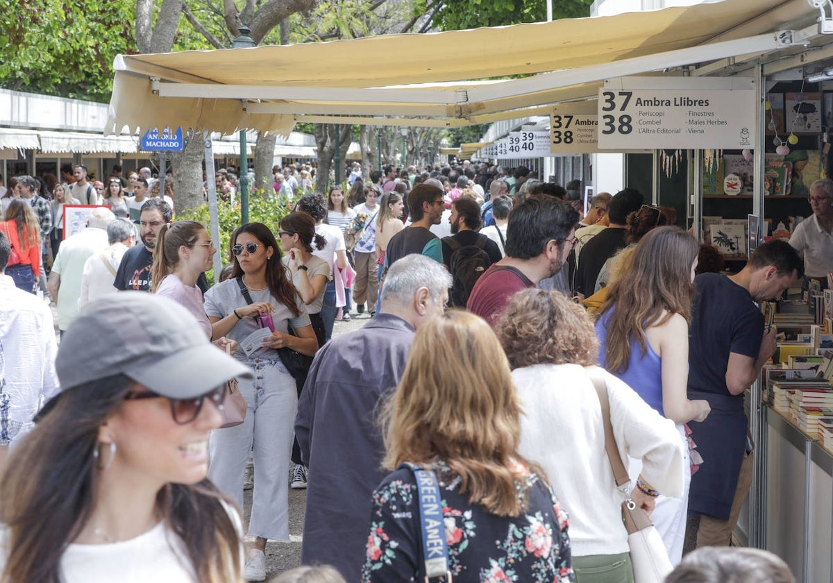 La pasada edición de la Fira del Llibre de Valencia.