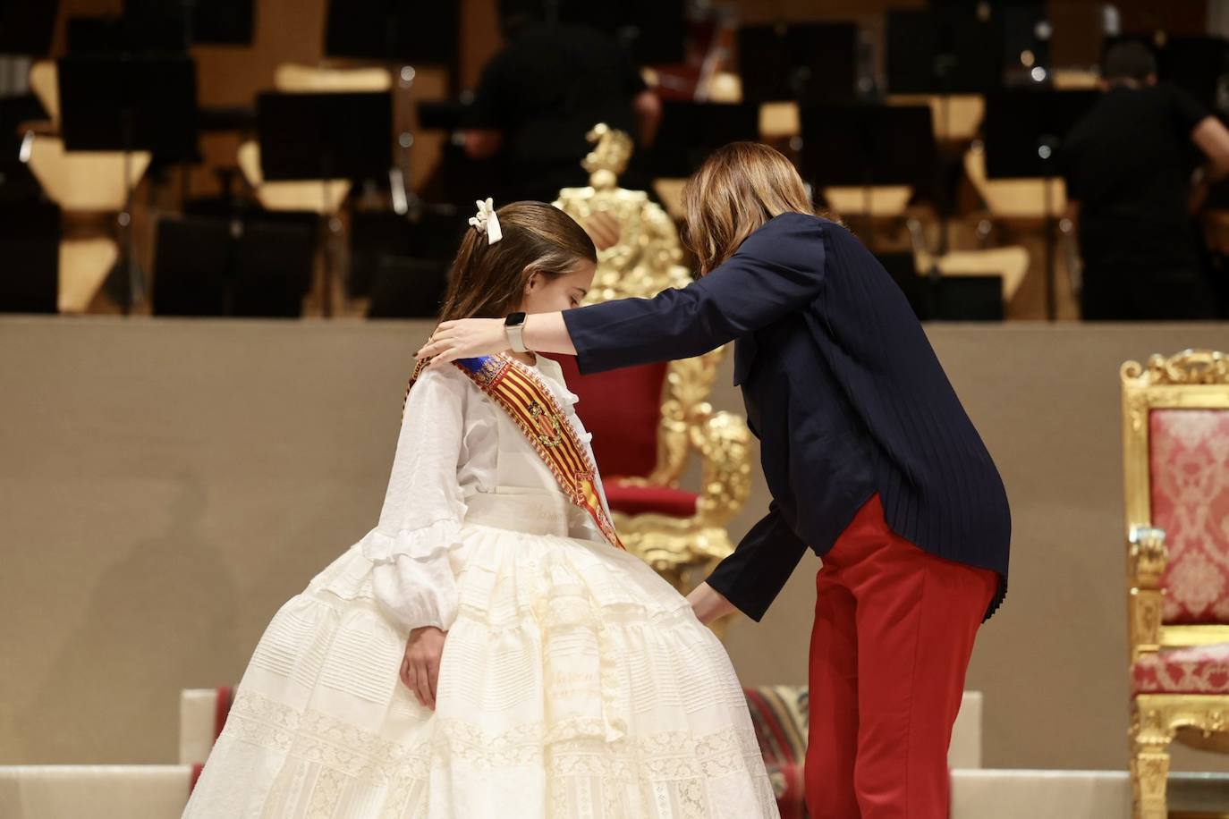 Ensayo de la exaltación de las falleras mayores de Valencia