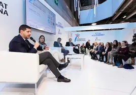 El alcalde Prieto, en la presentación del congreso de Bandera Azul.