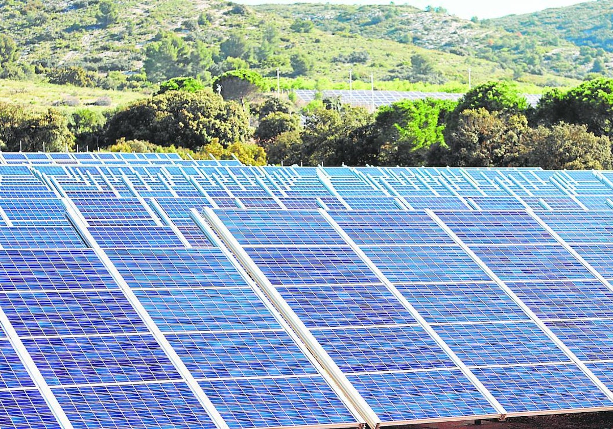 Una planta fotovoltaica instalada en la Comunitat.