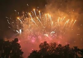 Castillo de fuegos artificiales, en una imagen de archivo.