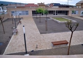 Patio del Centro Ocupacional de Moixent.