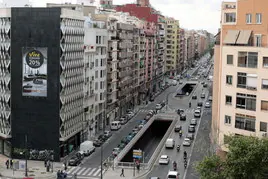 Vista general de la avenida Pérez Galdós.