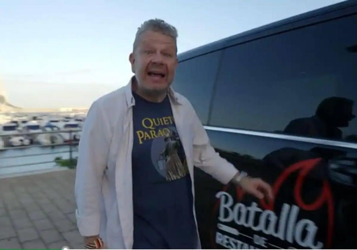 Chicote durante el programa.