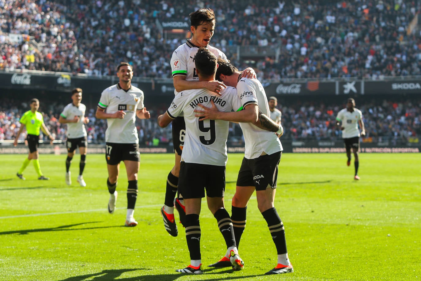 Las mejores imágenes del partido Valencia CF - Almería