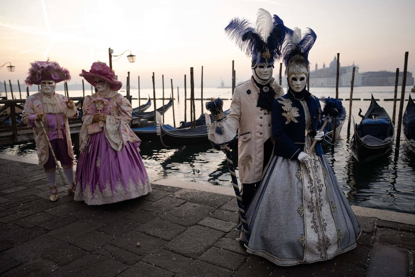 Noche de máscaras en Venecia