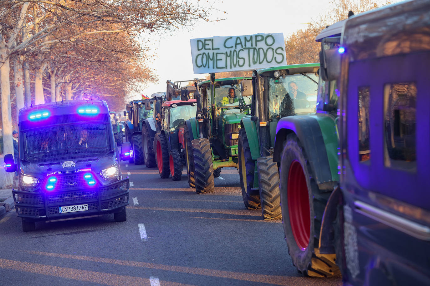 Fotos de la tractorada en Valencia y el resto de España