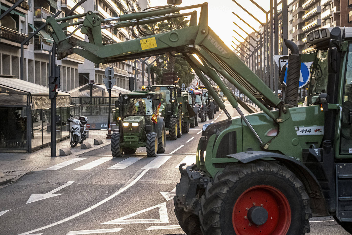 Fotos de la tractorada en Valencia y el resto de España