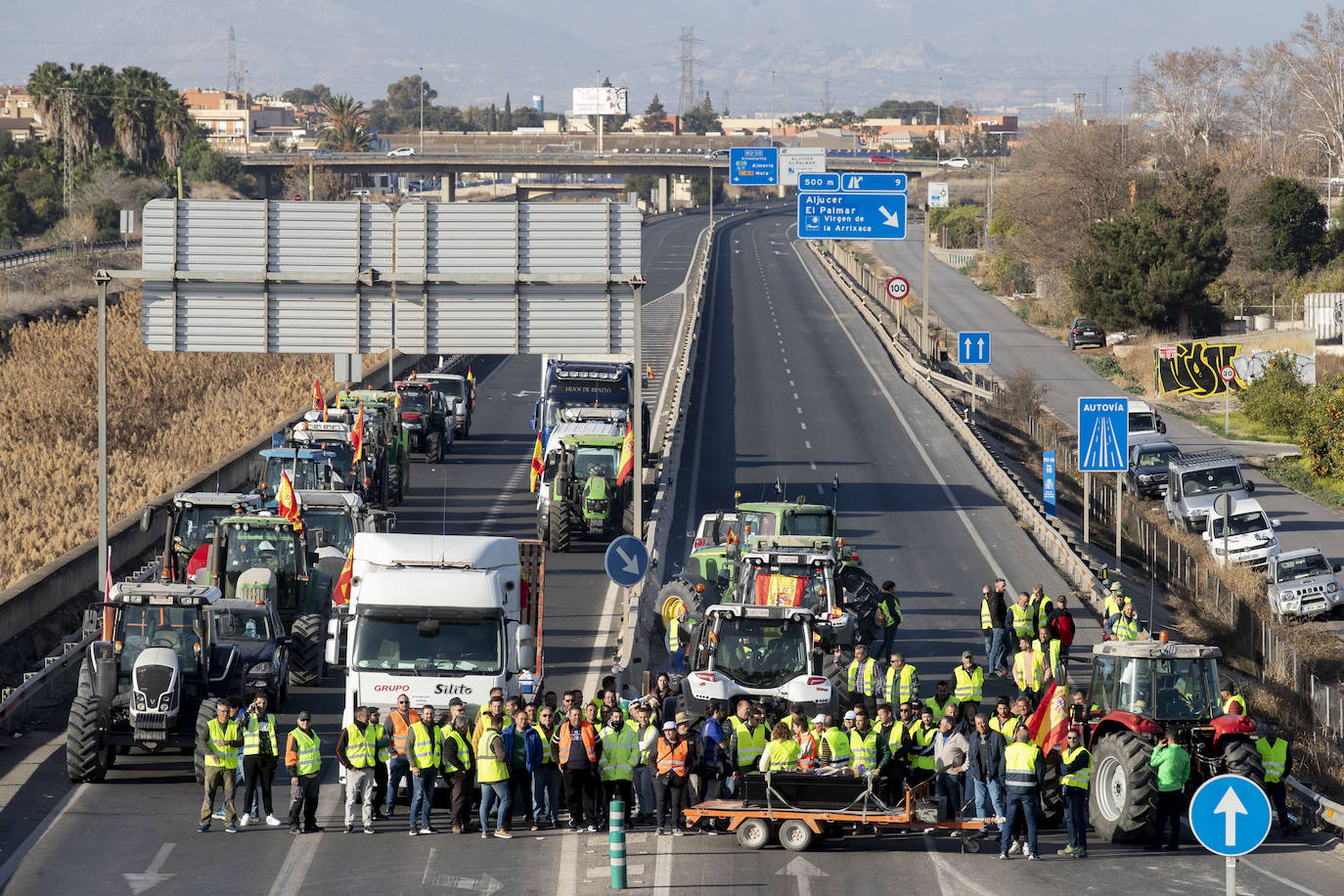 Fotos de la tractorada en Valencia y el resto de España