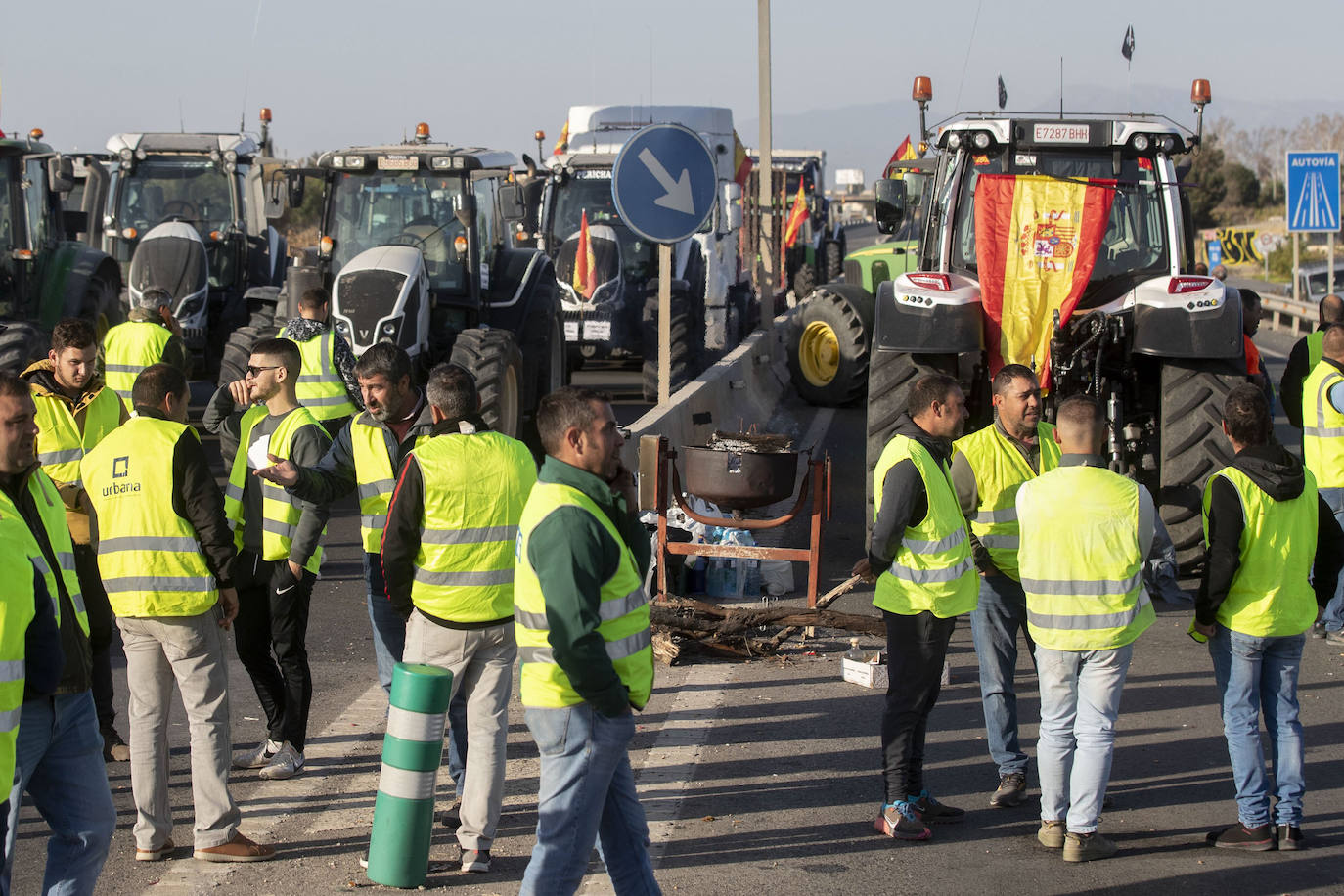 Fotos de la tractorada en Valencia y el resto de España