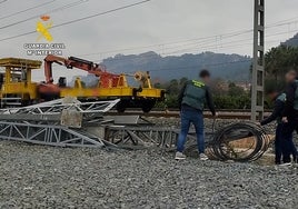 El robo se ha producido en las obras de la línea Xàtiva-La Encina.