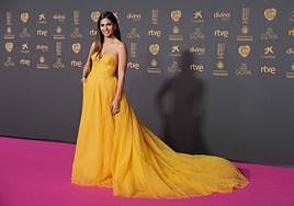 Sara Sálamo en los Premios Goya 2024.