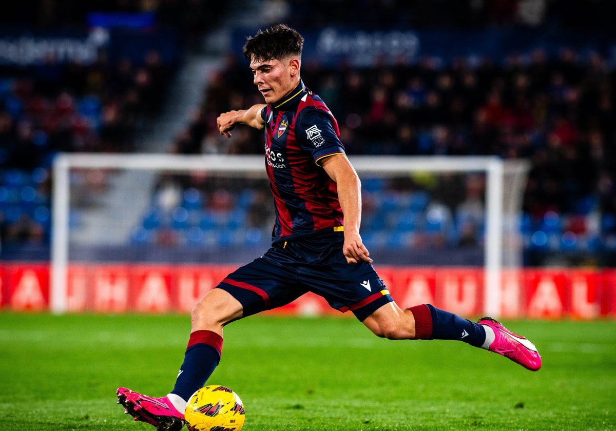 Álex Valle en el partido frente al Leganés