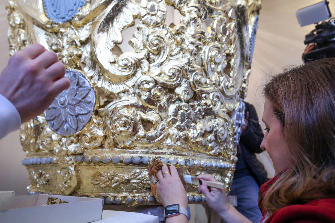 El cadafal de la Virgen culmina su restauración