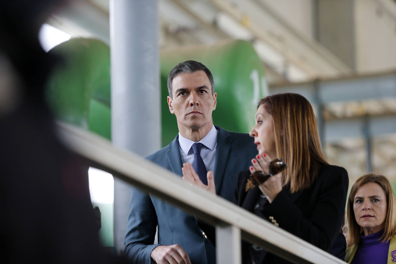 Fotos de la visita de Pedro Sánchez a las instalaciones de la planta desaladora de Torrevieja