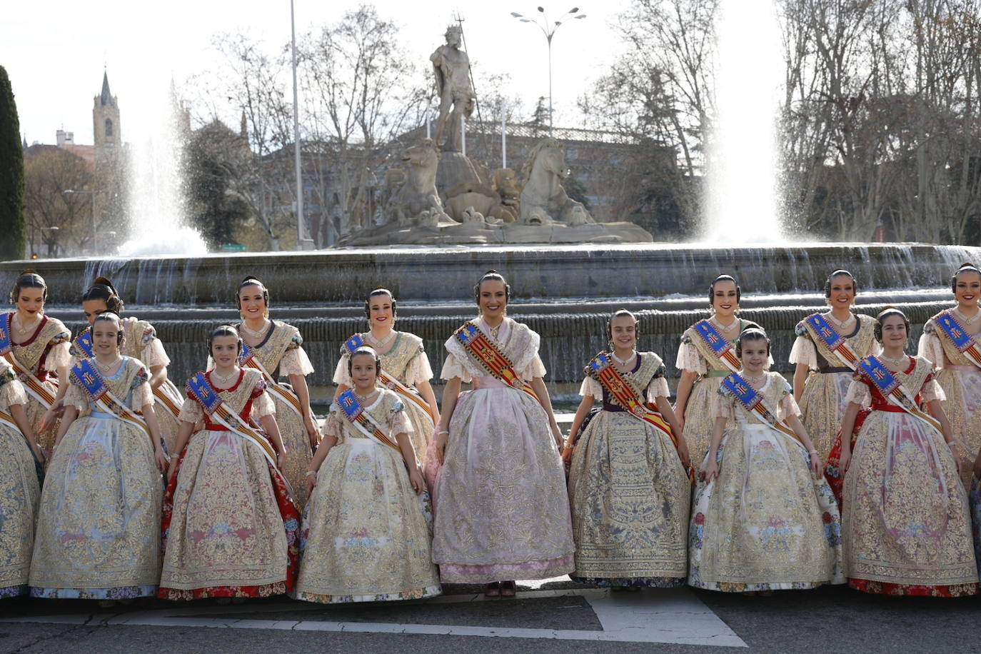 Las falleras mayores de Valencia y su corte, las grandes protagonistas en Madrid