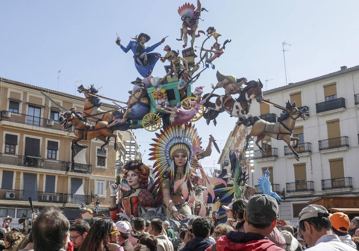 La falla de Convento de Jerusalén en 2023.