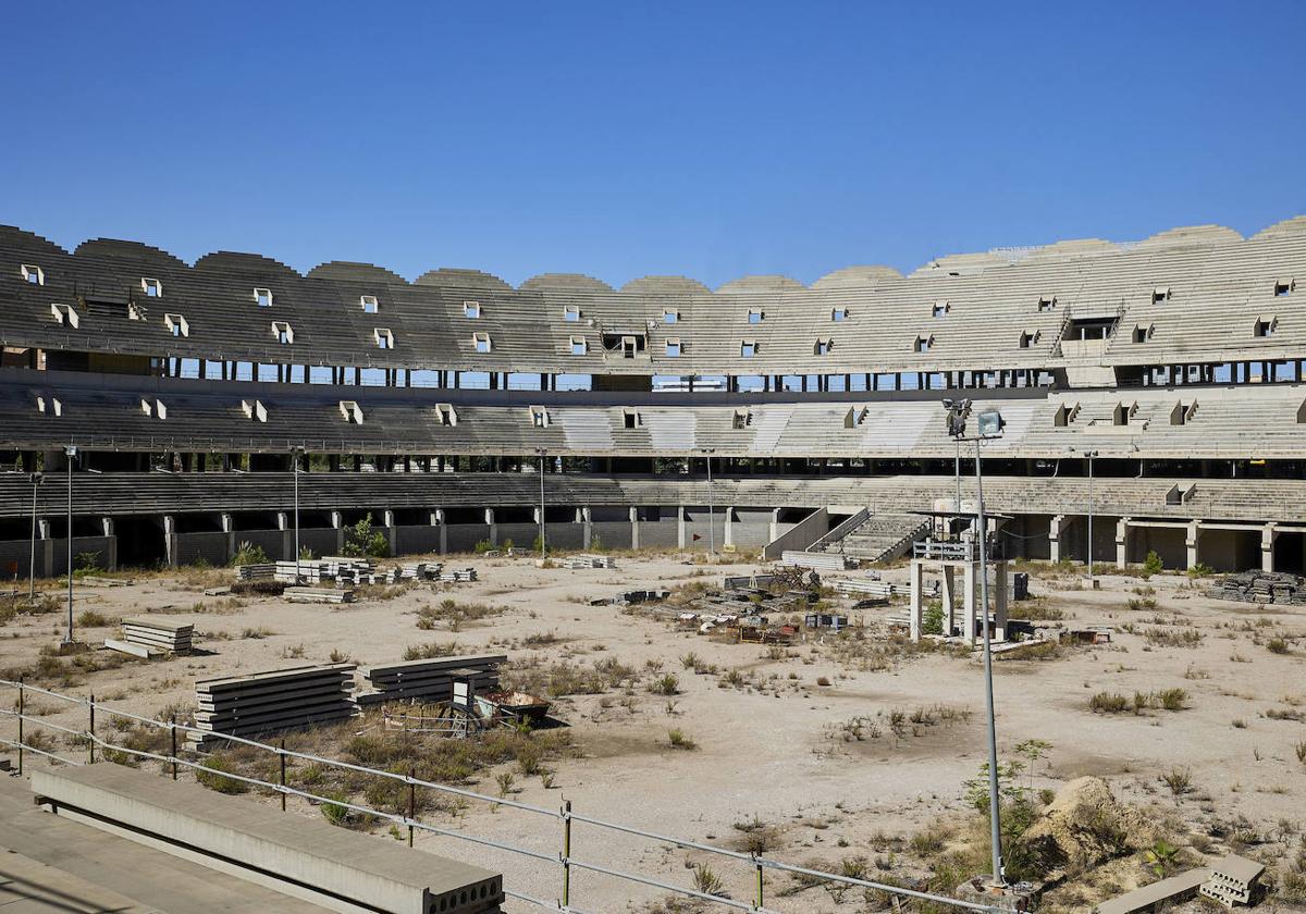 Interior del nuevo Mestalla.