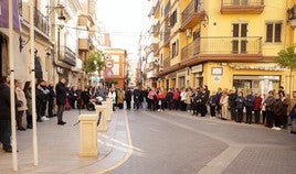 Minuto de silencio en Cullera.