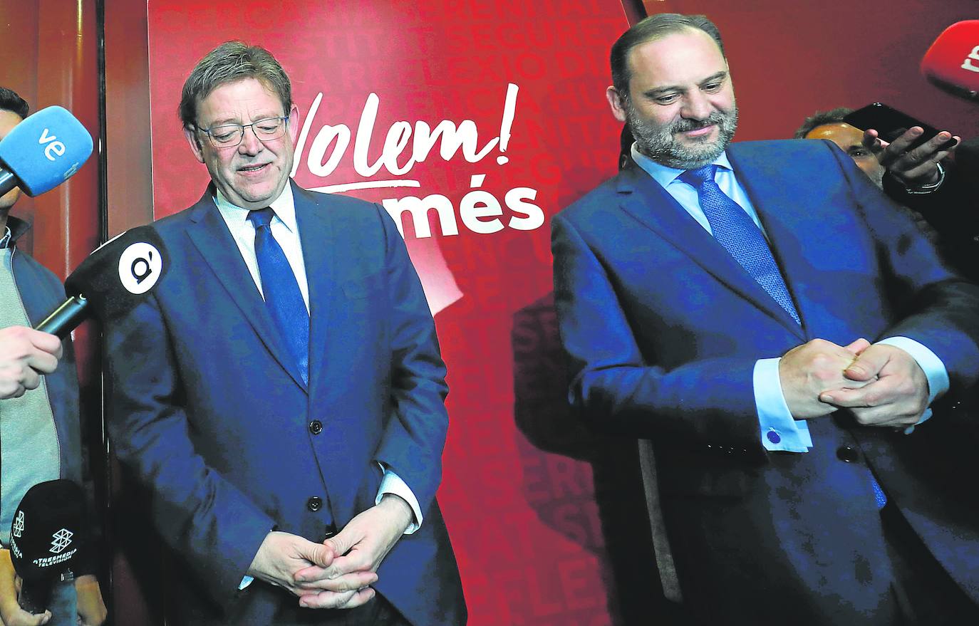 Puig y Ábalos, en un acto del PSPV