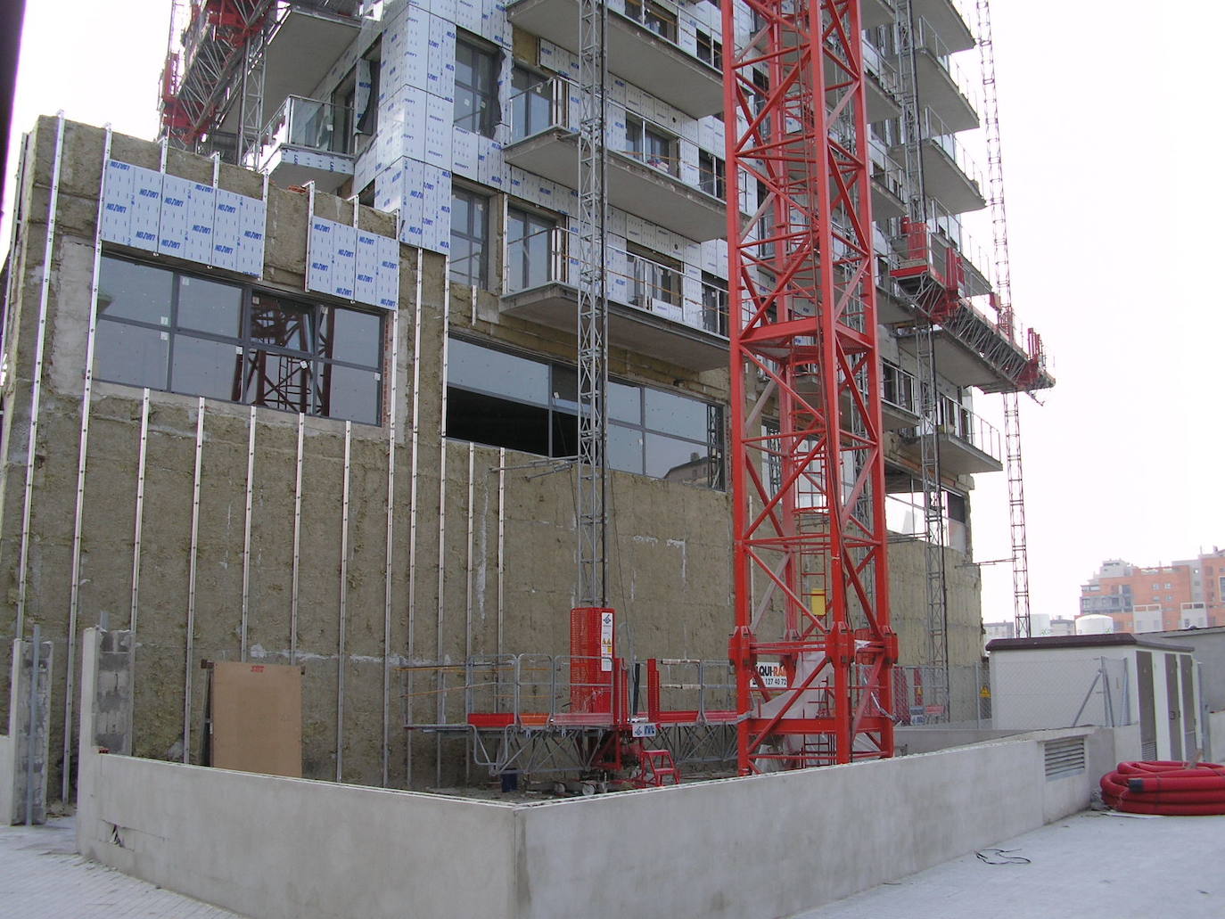 Así se ejecutó en 2008 la fachada del edificio de Campanar