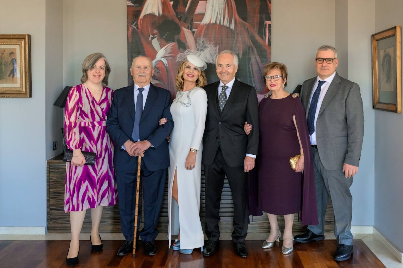 Mª José Sevilla, Ramón Alapont, Eva Alapont, Noel Belloch, Josefa Roig y Ramón José Alapont.