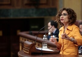 La vicepresidenta y ministra de Hacienda, María Jesús Montero.
