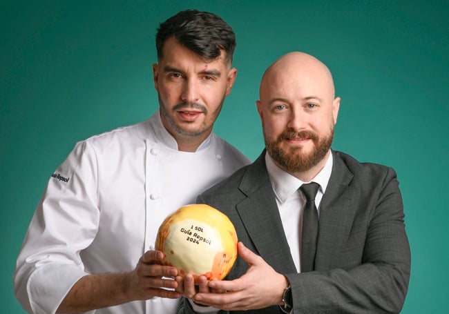 Eduardo Espejo y Ricardo Espíritu, del restaurante Flama, que obtiene Un Sol.