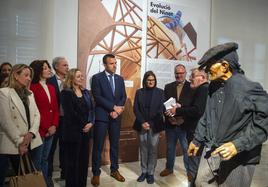 Inauguración de la exposición de ninots, en la Diputación de Valencia.