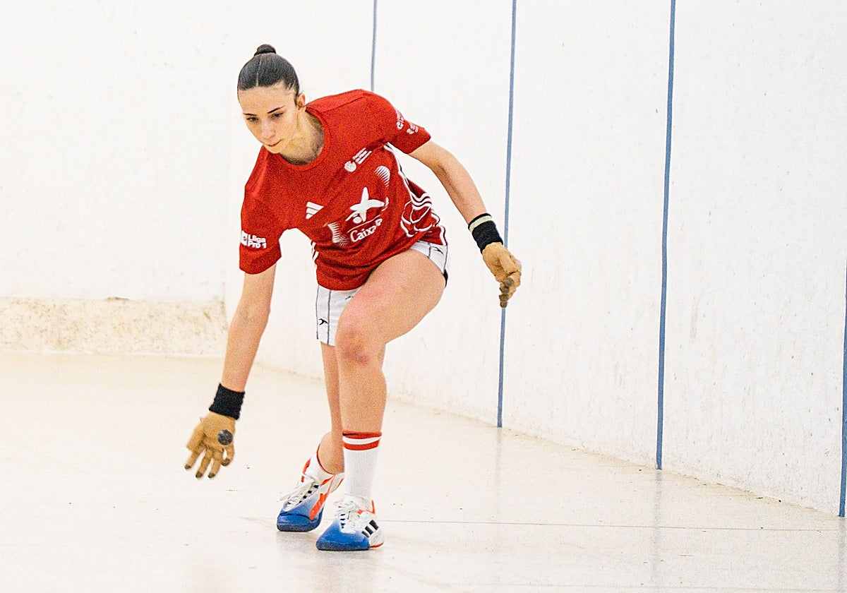 Isabel, en una acción de la final de la Lliga del pasado domingo.