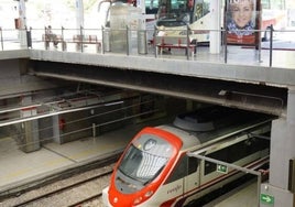 Estación de tren de Gandia.