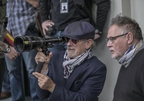 Spielberg, en un rodaje.