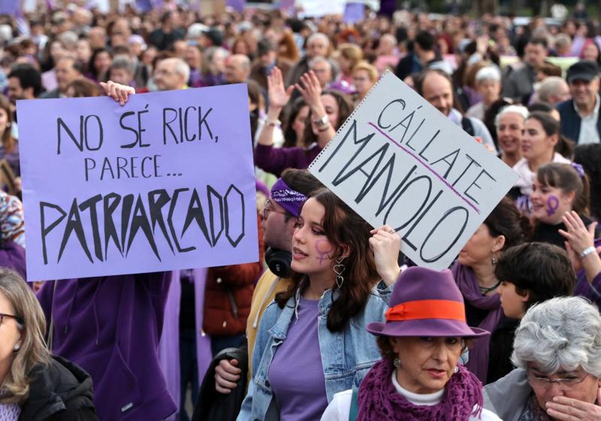 Manifestación del 8M en 2023.