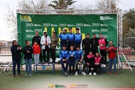 El podio de la prueba celebrada en Ontinyent.