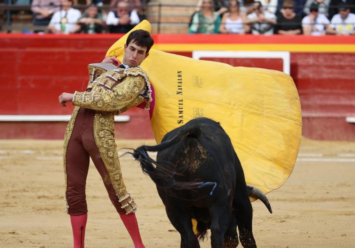 Samuel Navalón, en una Feria de Fallas.